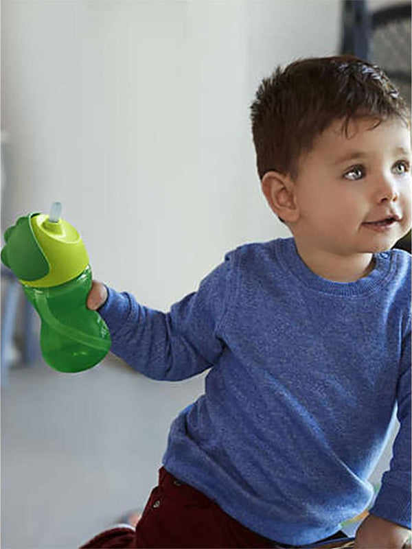 Avent Desenlı Pıpetlı Bardak Yeşil 300 ml