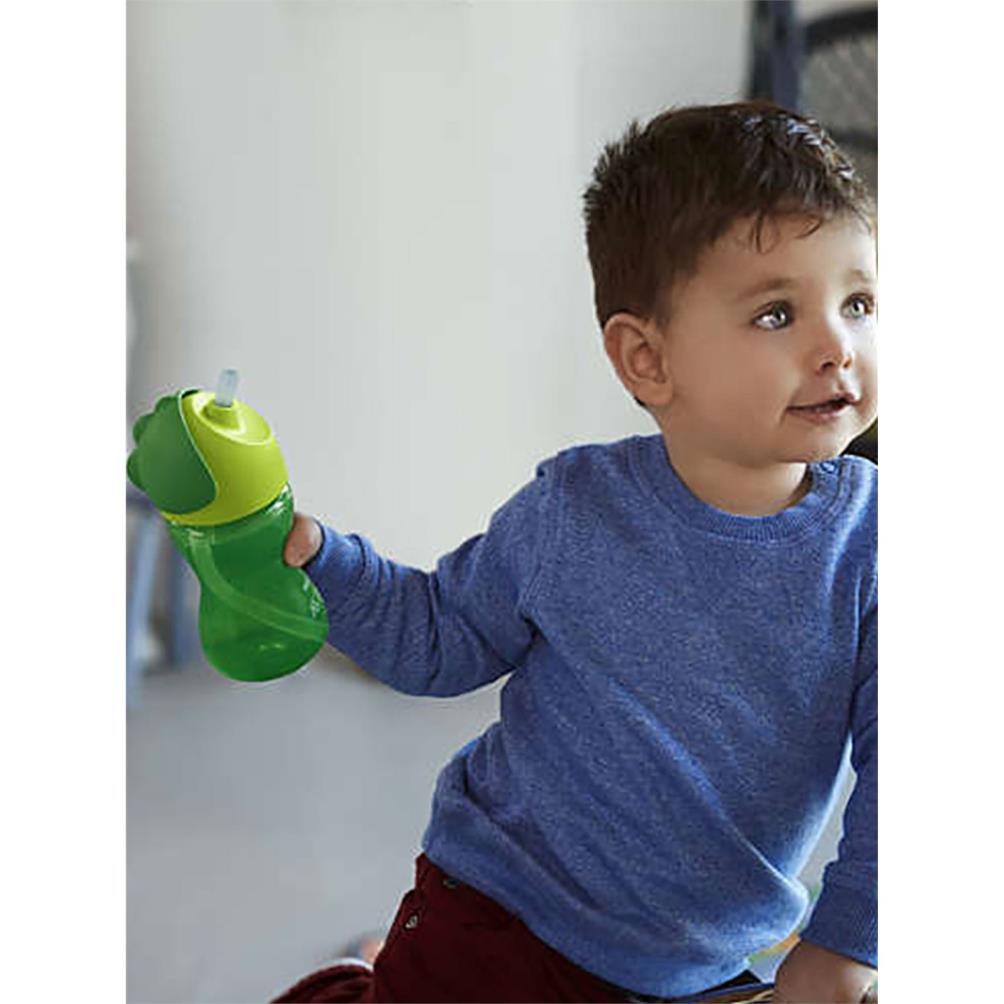 Avent Desenlı Pıpetlı Bardak Yeşil 300 ml