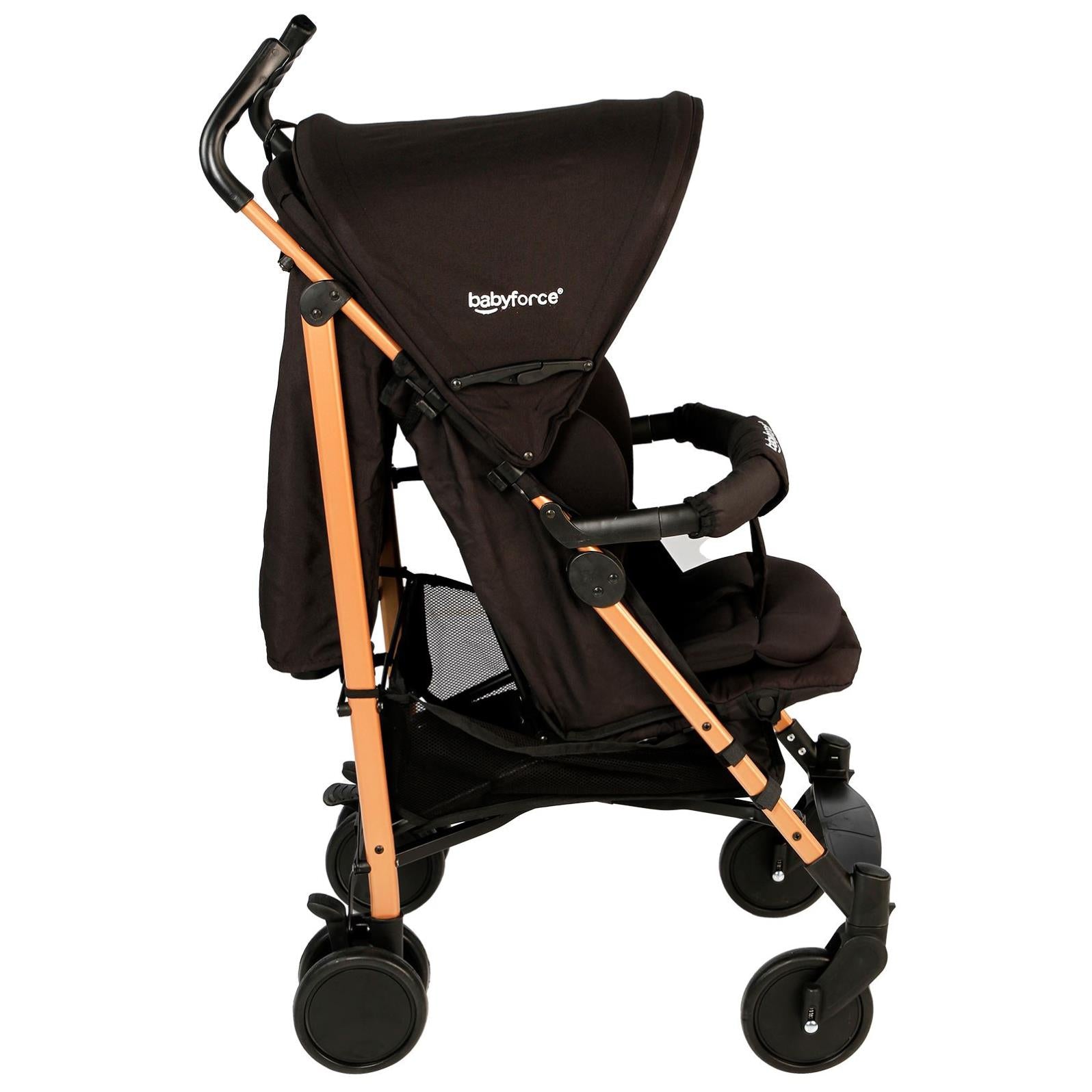 Baby Force Polo20 Lüks Baston Bebek Arabası - Siyah