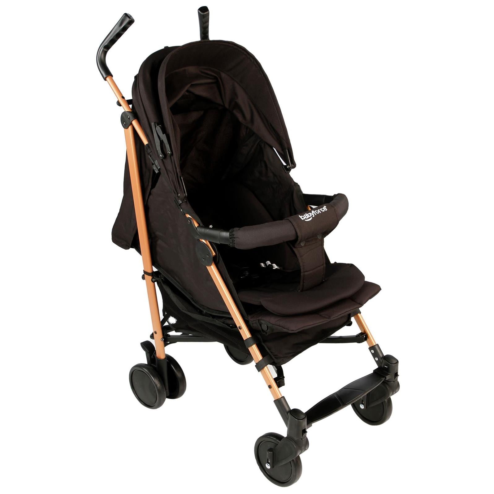 Baby Force Polo20 Lüks Baston Bebek Arabası - Siyah