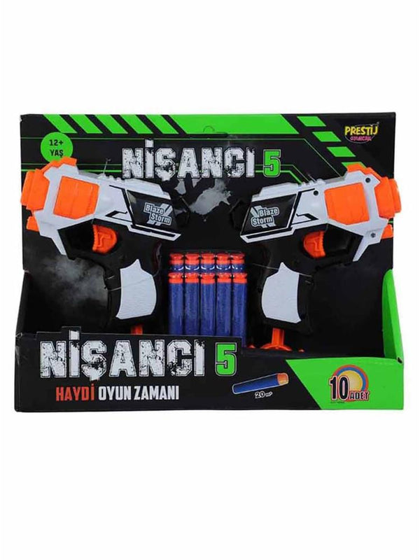 Prestij Oyuncak Nişancı 5 Dartlı Çift Fırlatıcı