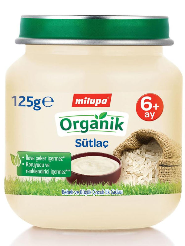 Milupa Organik Sütlaç Kavanoz 125 g 6+ Ay