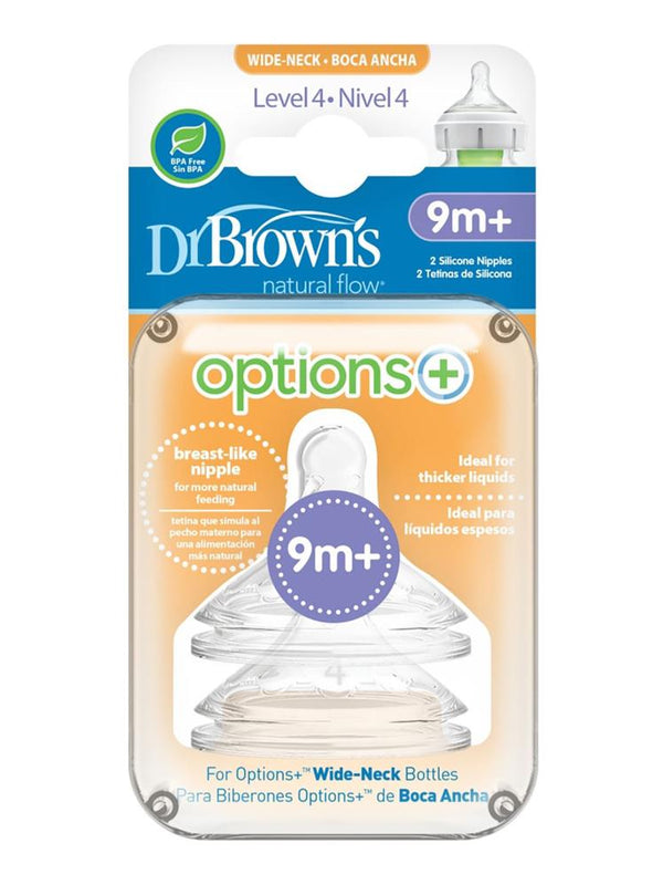 Dr.Browns 4. Seviye Geniş Ağız 2'li Silikon Biberon Emziği