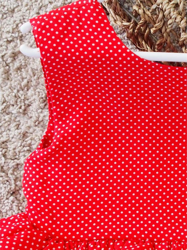 Shecco Babba Fiyonklu Kız Çocuk Tütü Elbise Bandana Takım 1-8 Yaş - Kırmızı