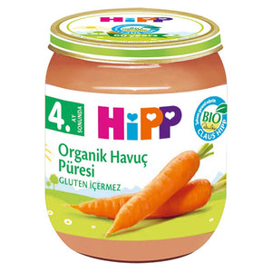 Hipp Organik Havuç Püresi Kavanoz Mama 125 gr +4 Ay