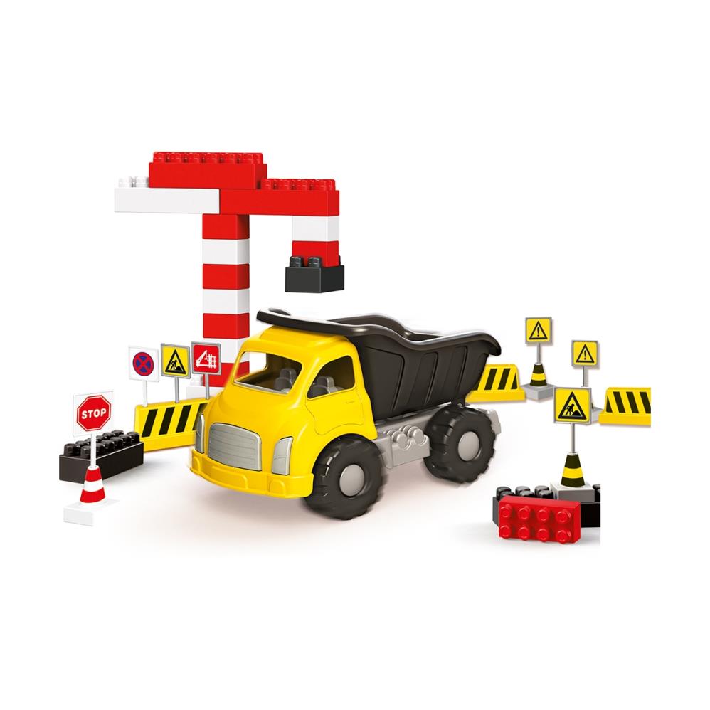 Dolu Oyuncak  Jumbo Traktor Ve Bloklar 40 Parca