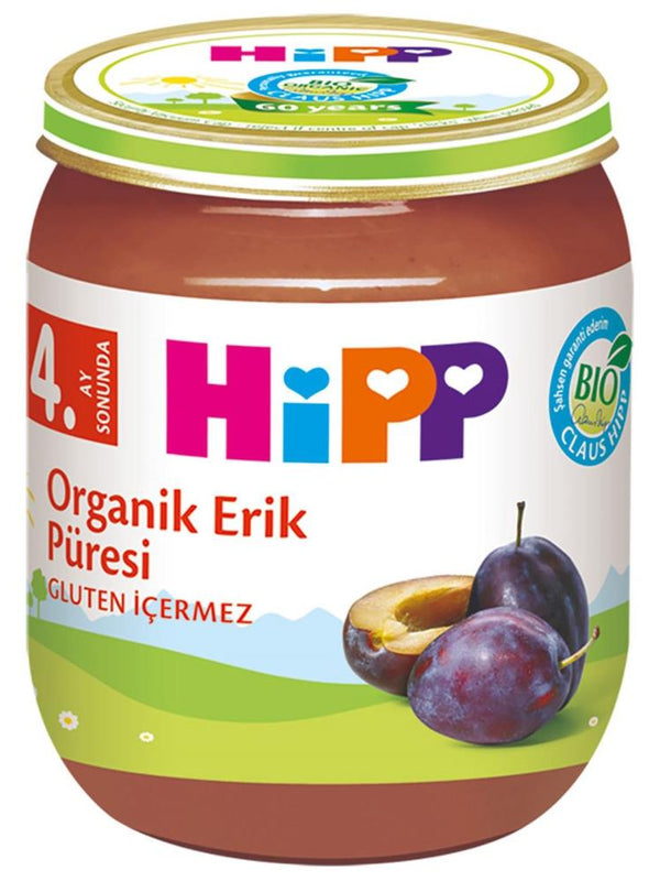 Hipp Organik Erikli Kavanoz Maması 125 gr +4 Ay