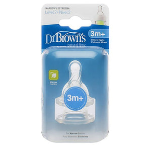 Dr.Browns 2. Seviye Dar Ağız Silikon Biberon Emziğiİkili Paket