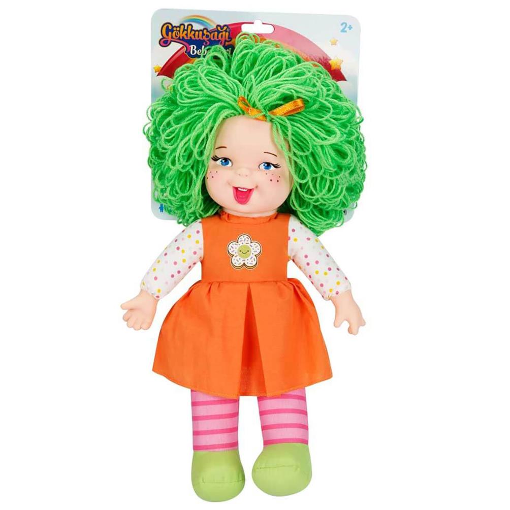 Abc Gökkuşağı Dolğu 45 Cm Bebek - Turuncu