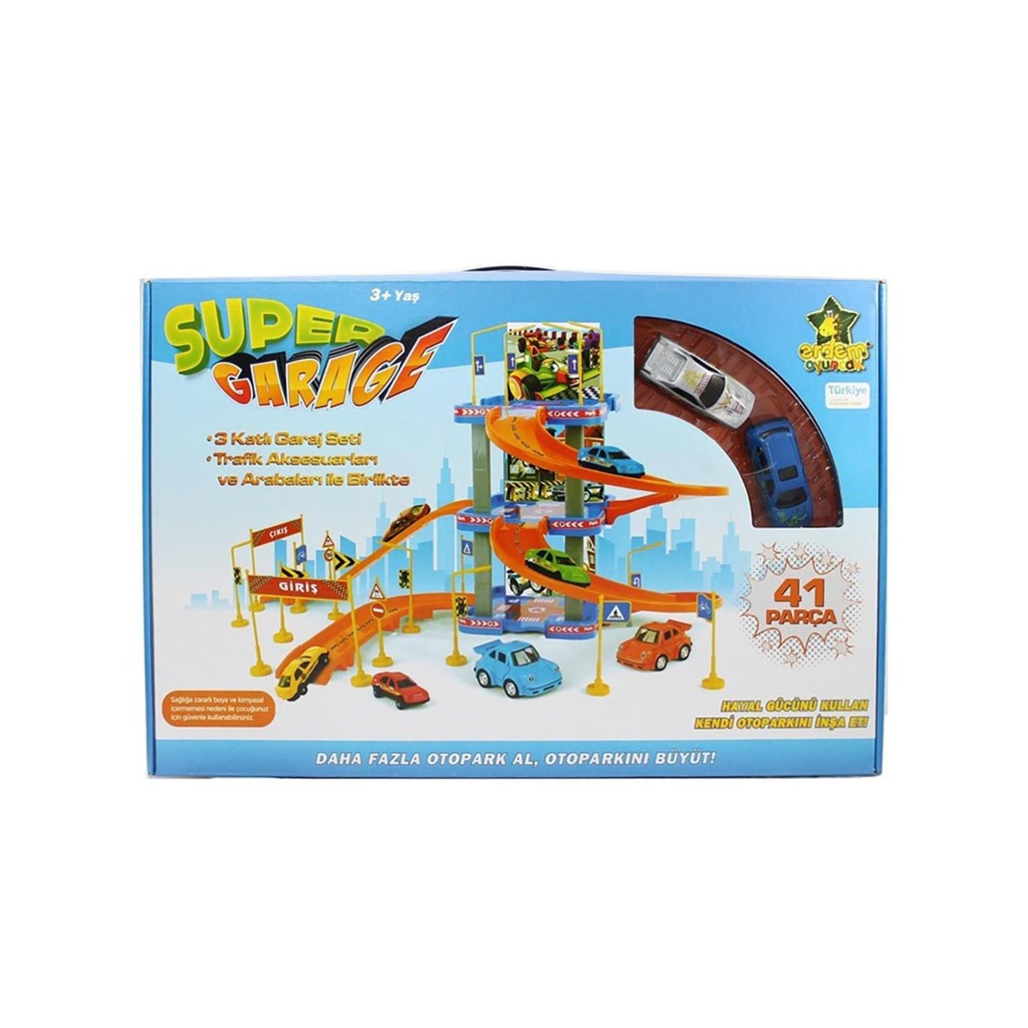 Erdem Oyuncak Küçük Otopark Set