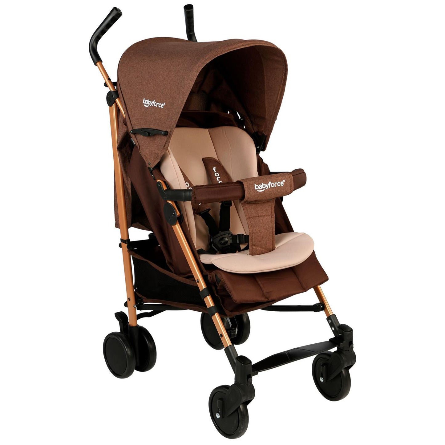 Baby Force Polo20 Lüks Baston Bebek Arabası - Kahverengi