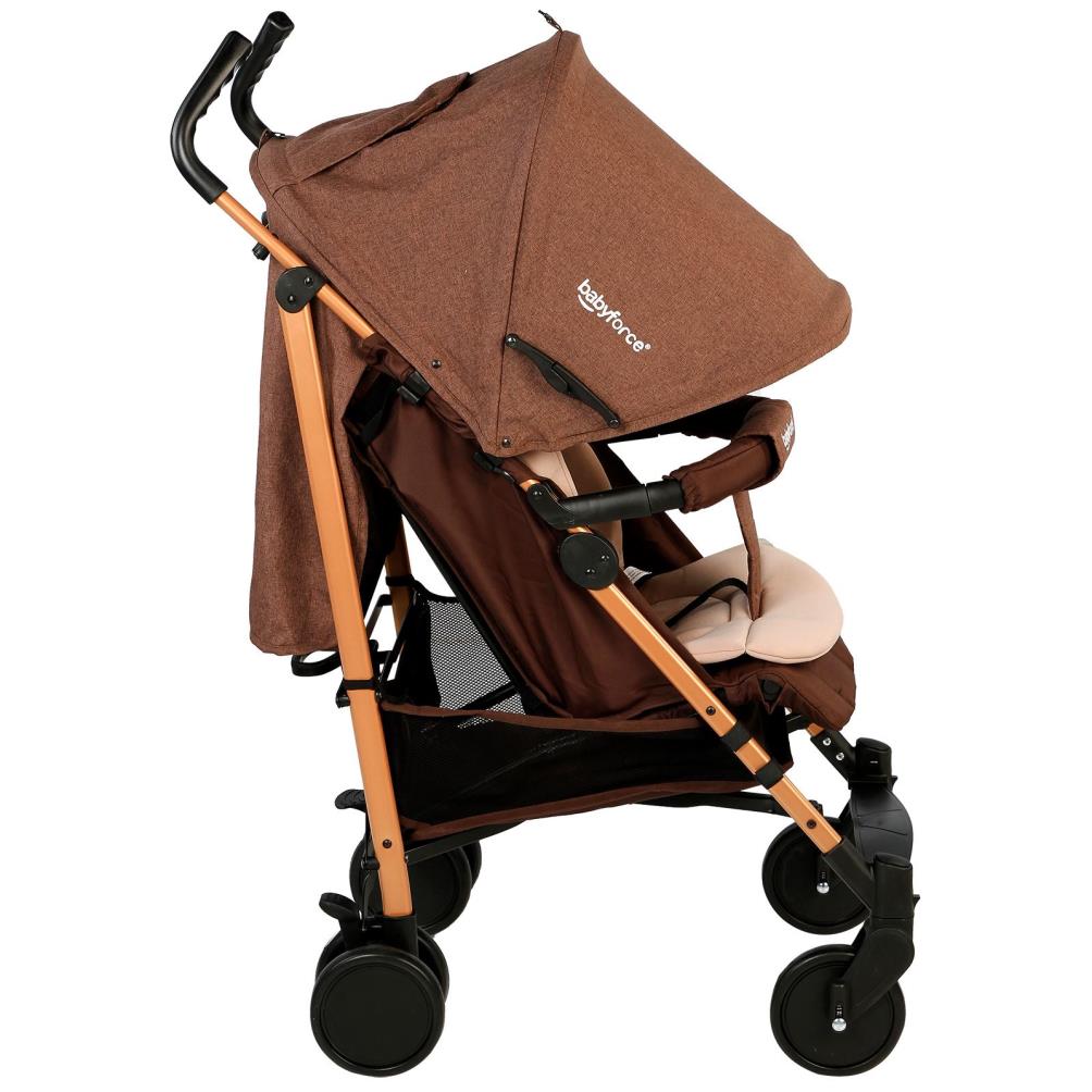 Baby Force Polo20 Lüks Baston Bebek Arabası - Kahverengi