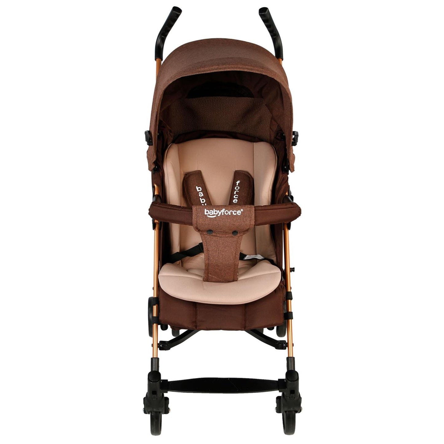 Baby Force Polo20 Lüks Baston Bebek Arabası - Kahverengi