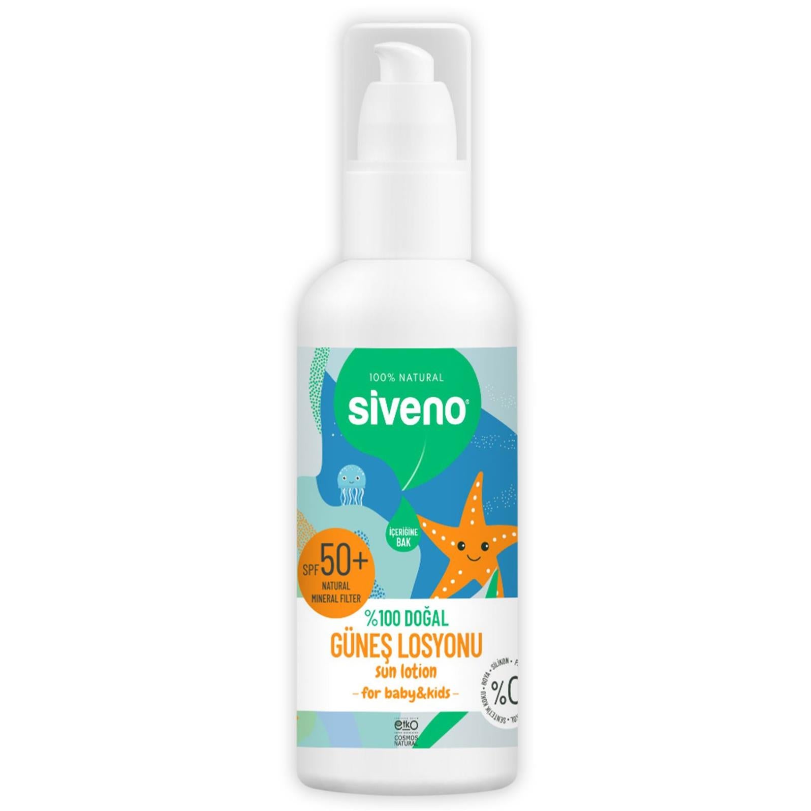 Siveno %100 Doğal Bebekler İçin Güneş Kremi 50 ml