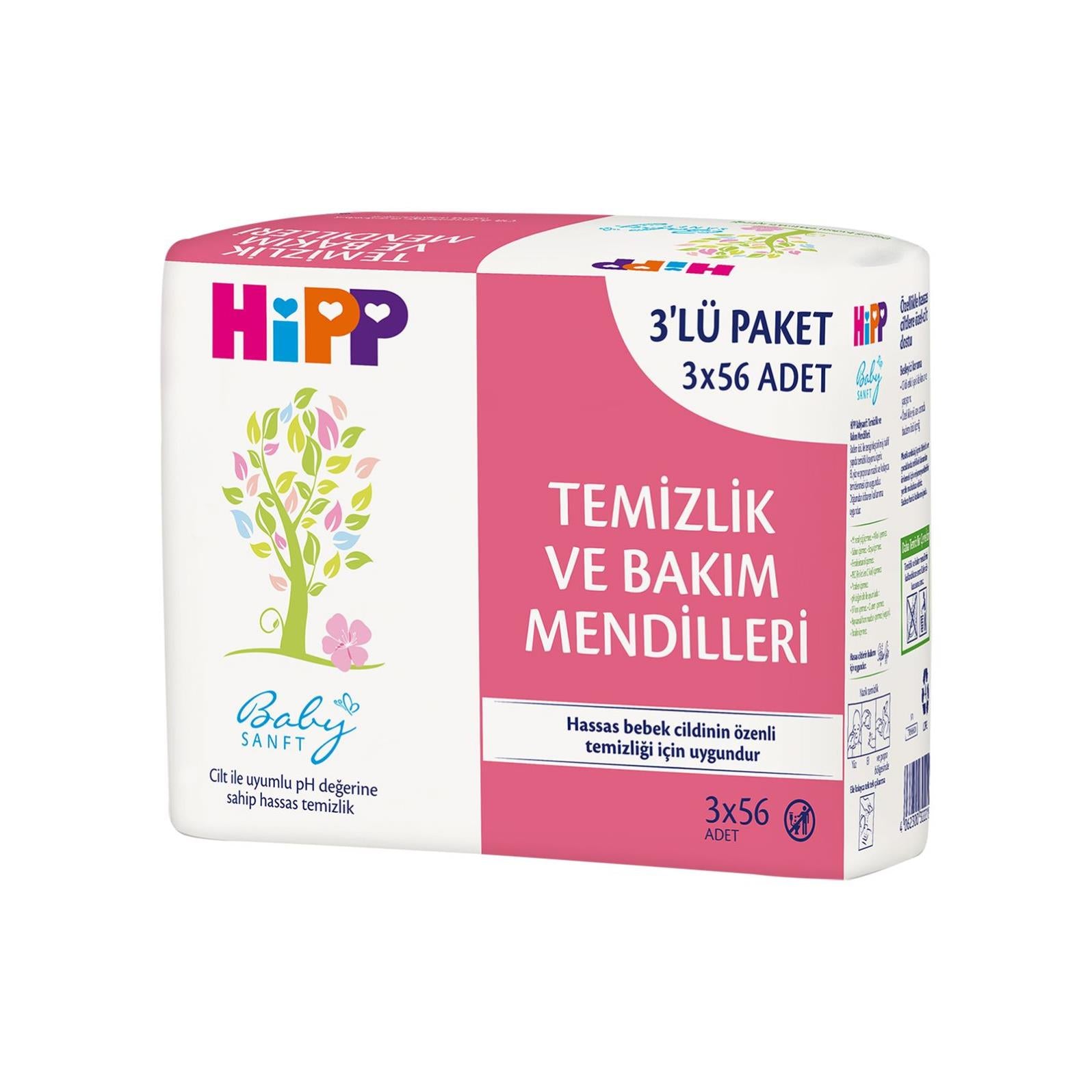 Babysanft Temizlik ve Bakım Mendili 3x56 adet