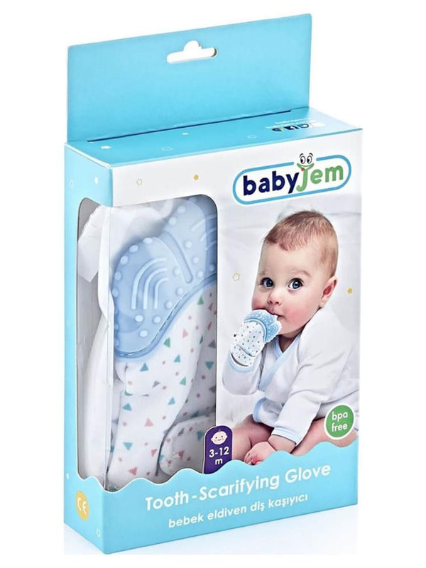 Babyjem Dis Kaşıyıcı Eldiven - Mavi