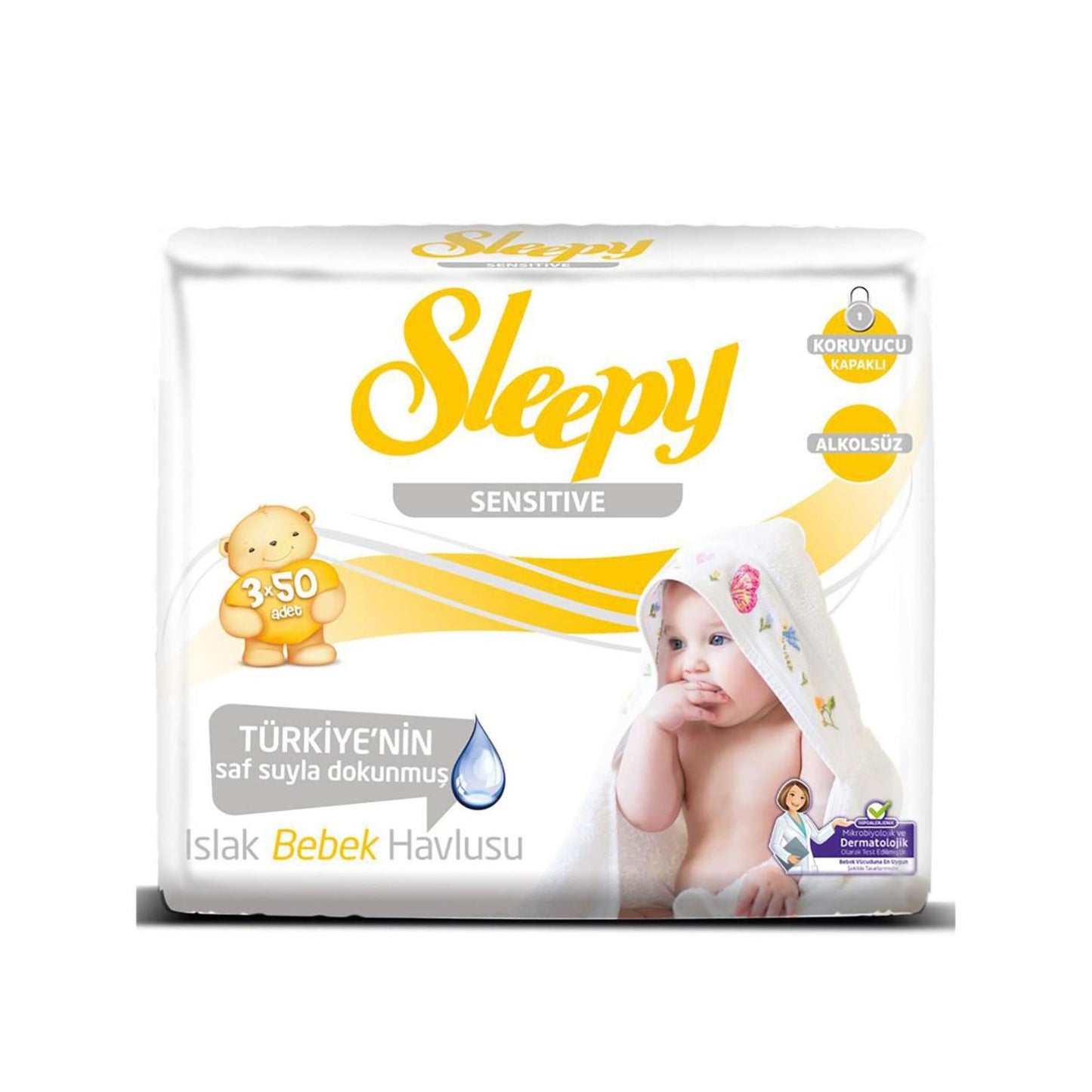 Sleepy Sensitive Islak Mendil 3x50