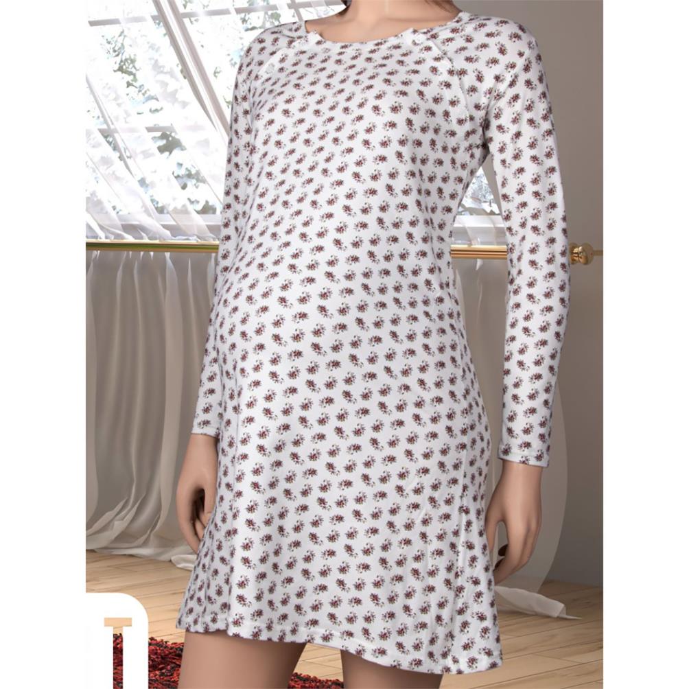 Lohusa Pijama Tunik Uzun Kol