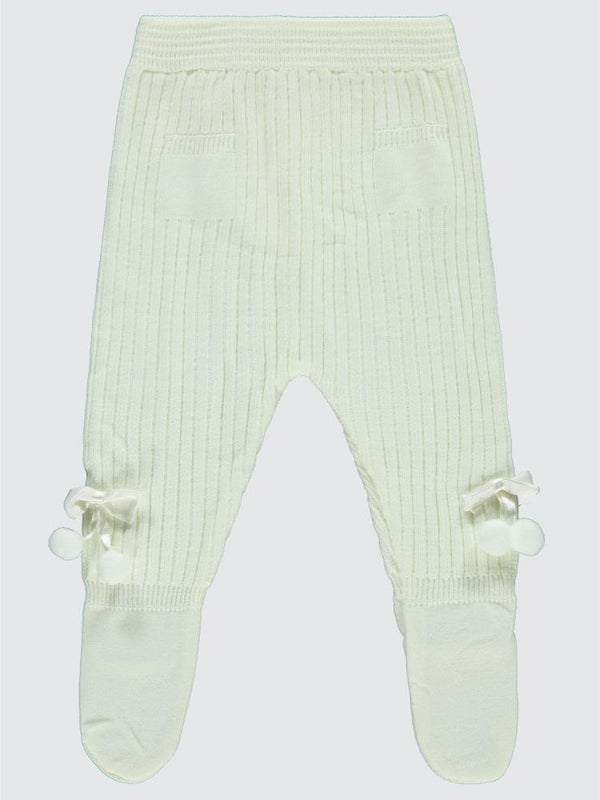 Civil Baby Fiyonk Ponpon Aksesuarlı 3-12 Ay Eşofman Altı - Ekru