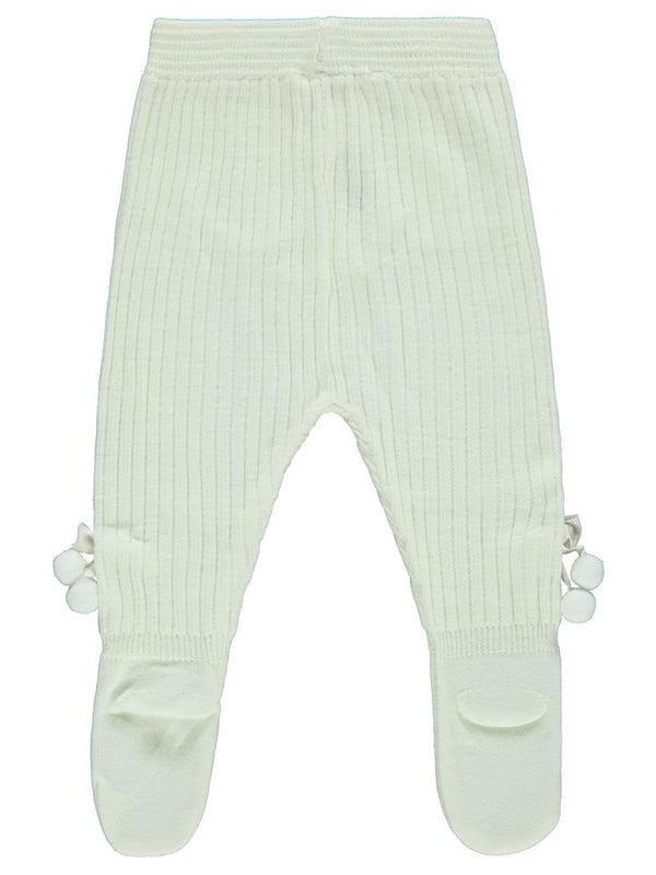 Civil Baby Fiyonk Ponpon Aksesuarlı 3-12 Ay Eşofman Altı - Ekru