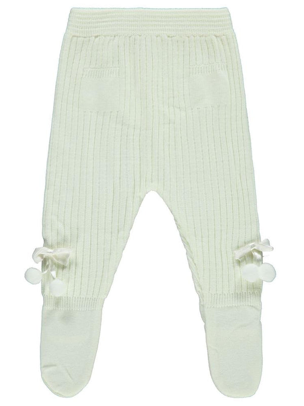 Civil Baby Fiyonk Ponpon Aksesuarlı 3-12 Ay Eşofman Altı - Ekru