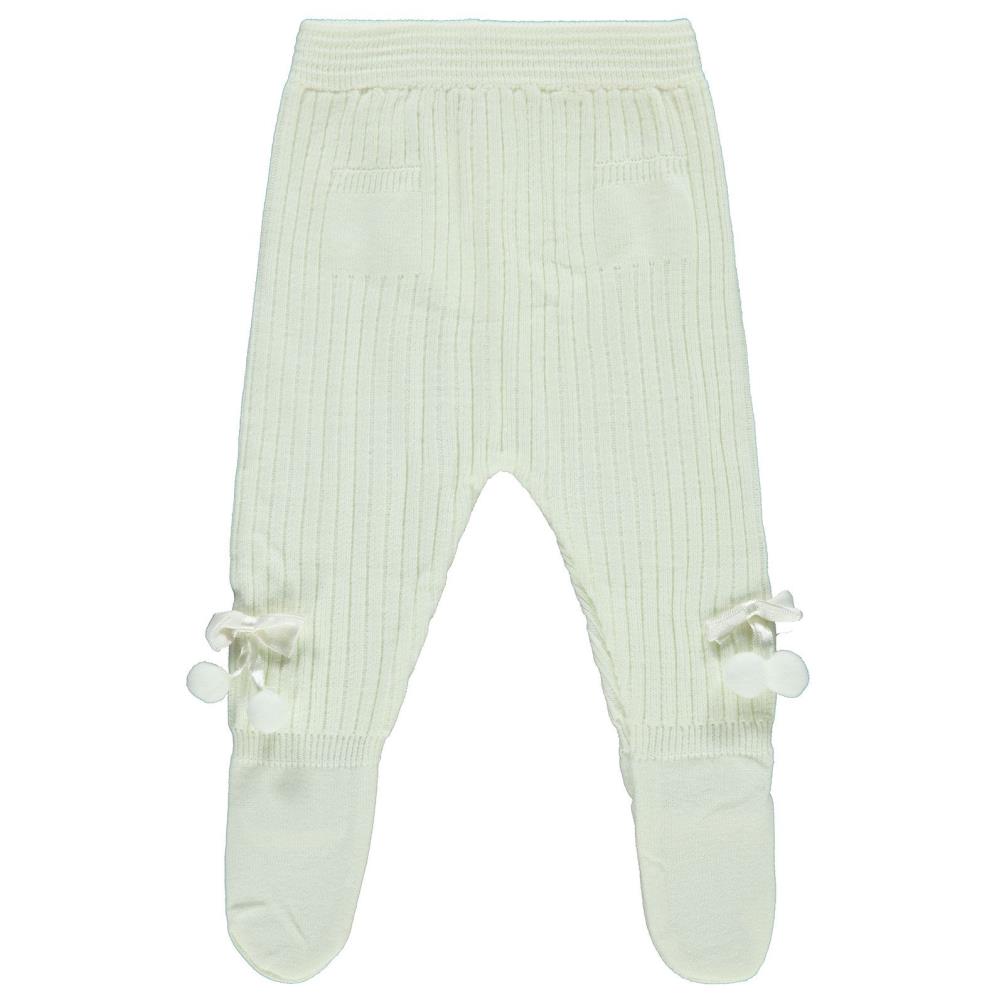 Civil Baby Fiyonk Ponpon Aksesuarlı 3-12 Ay Eşofman Altı - Ekru