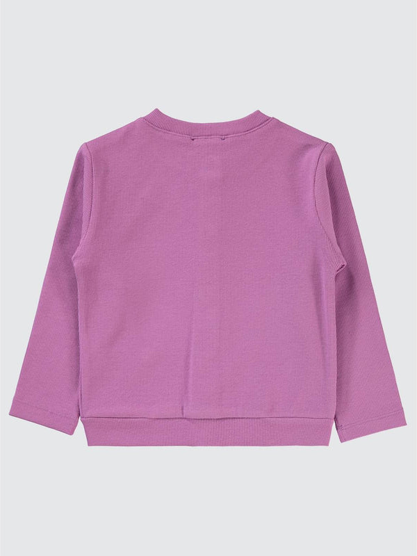 Civil Girls Yakası Fiyonklu 2-5 Yaş Hırka - Lila