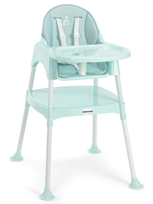 Wellgro Pretty 3in1 Çalışma Masalı Mama Sandalyesi - Yeşil
