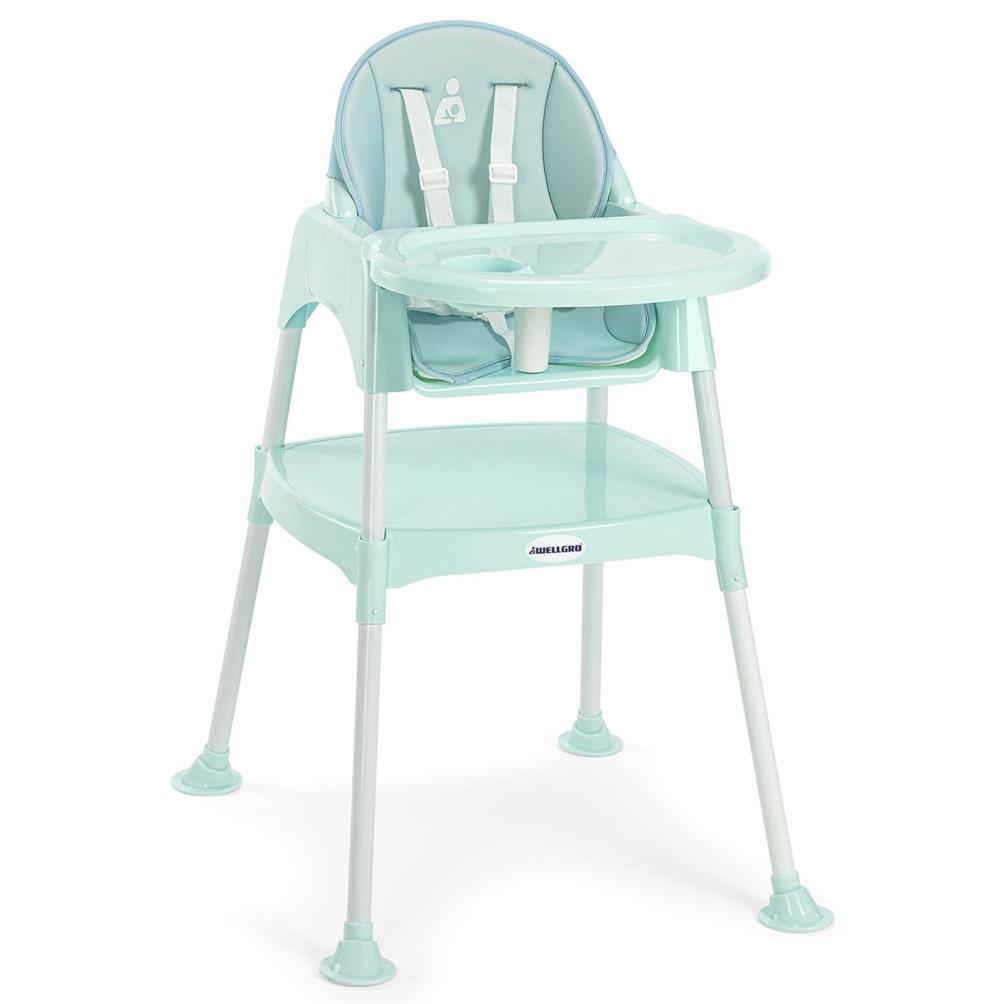 Wellgro Pretty 3in1 Çalışma Masalı Mama Sandalyesi - Yeşil