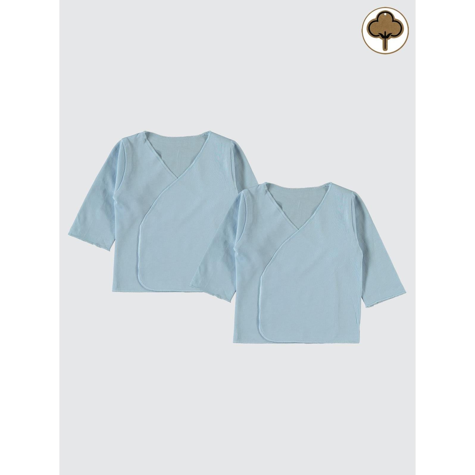 Civil Baby Organik Pamuklu 2'li İç Zıbın - Mavi