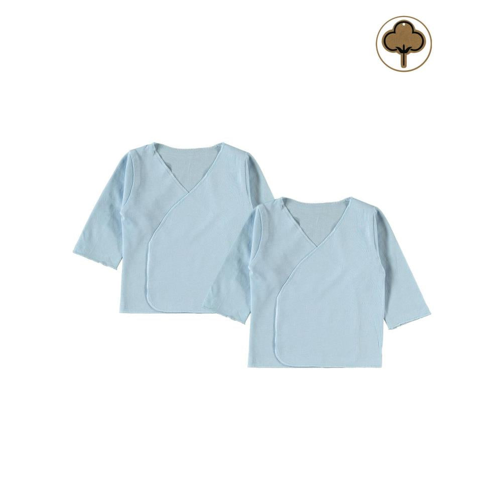 Civil Baby Organik Pamuklu 2'li İç Zıbın - Mavi