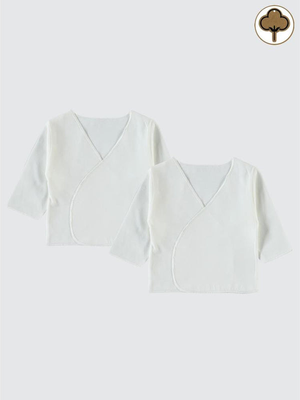 Civil Baby Organik Pamuklu 2'li İç Zıbın - Ekru