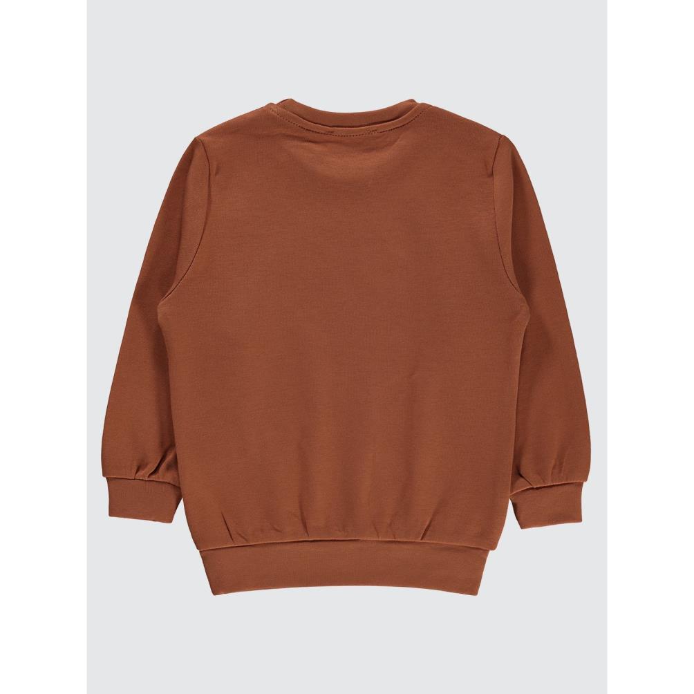 Civil Boys Köpek Baskılı 2-5 Yaş Sweatshirt - Turuncu