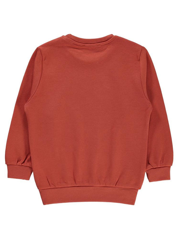 Civil Boys Köpek Baskılı 2-5 Yaş Sweatshirt - Turuncu