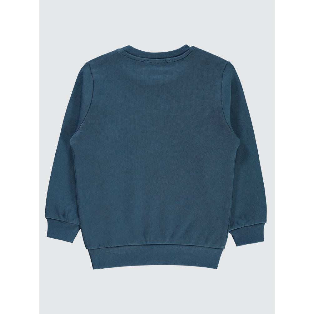 Civil Boys Köpek Baskılı 2-5 Yaş Sweatshirt - Mavi