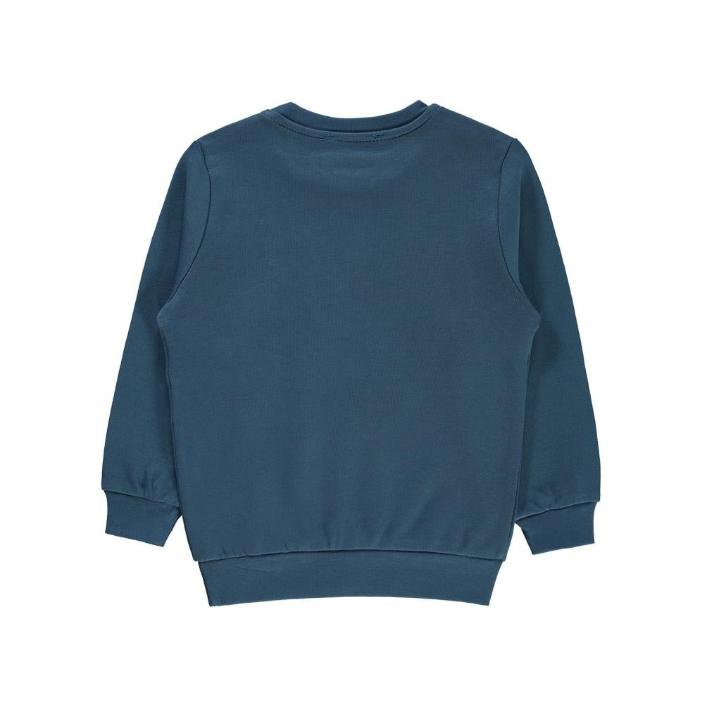 Civil Boys Köpek Baskılı 2-5 Yaş Sweatshirt - Mavi