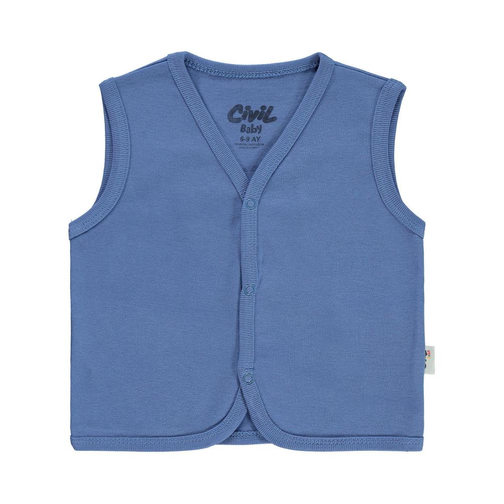 Civil Baby Basic 6-18 Ay Yelek - Mavi