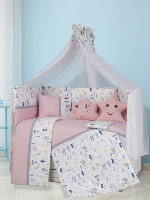Aras Bebe Safari Uyku Seti 60*121 - Pembe