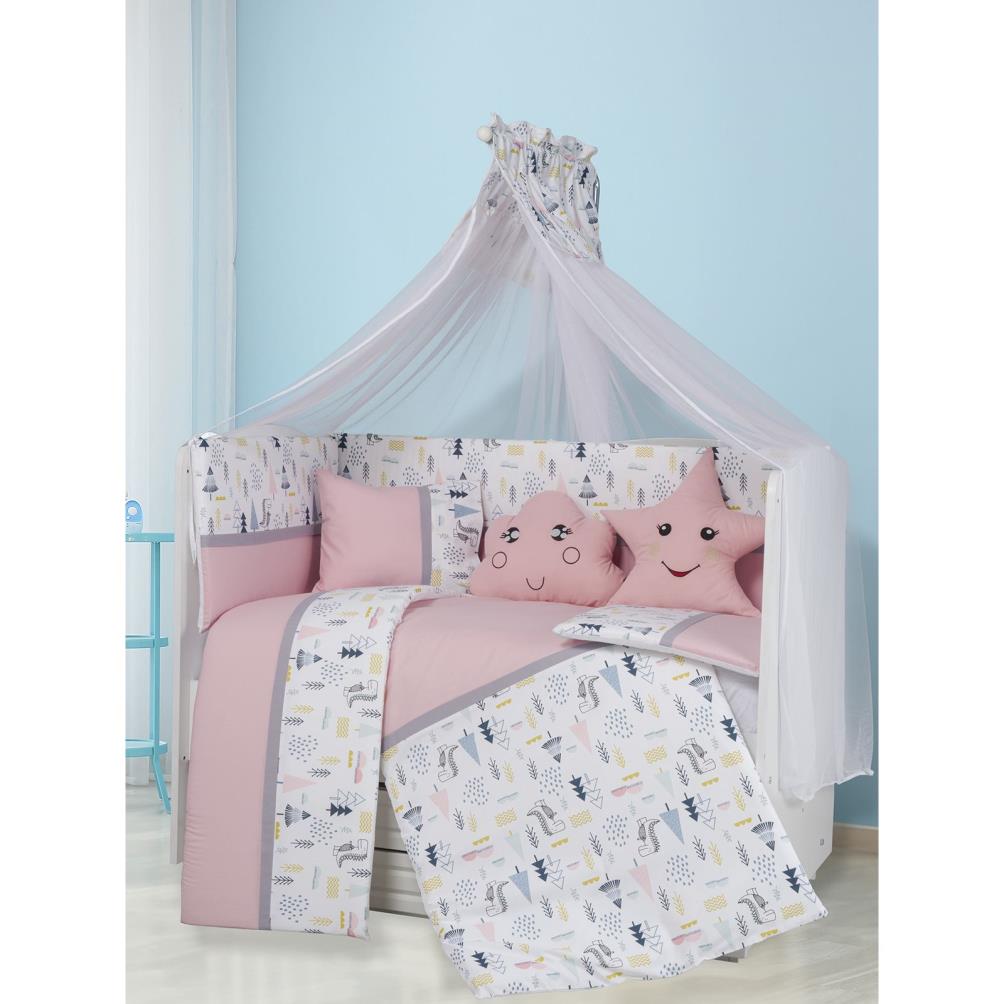Aras Bebe Safari Uyku Seti 60*121 - Pembe