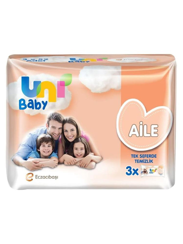Uni Baby Aile Islak Mendil 3x52 Adet