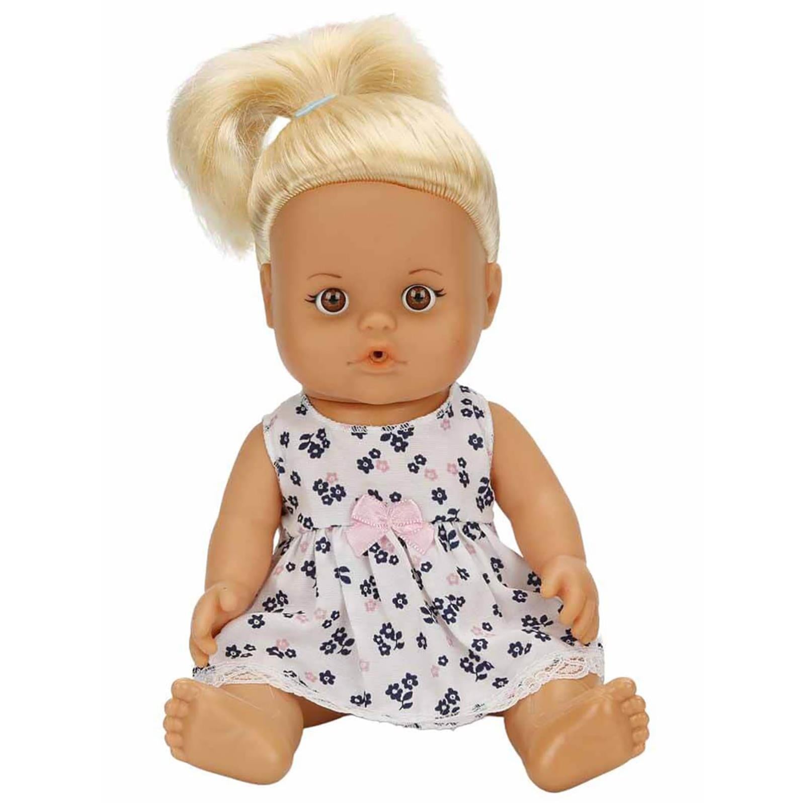 Sunman Oyuncak Bebek Set Boubou Altını Islatan 30Cm.Saçlı/Sessiz