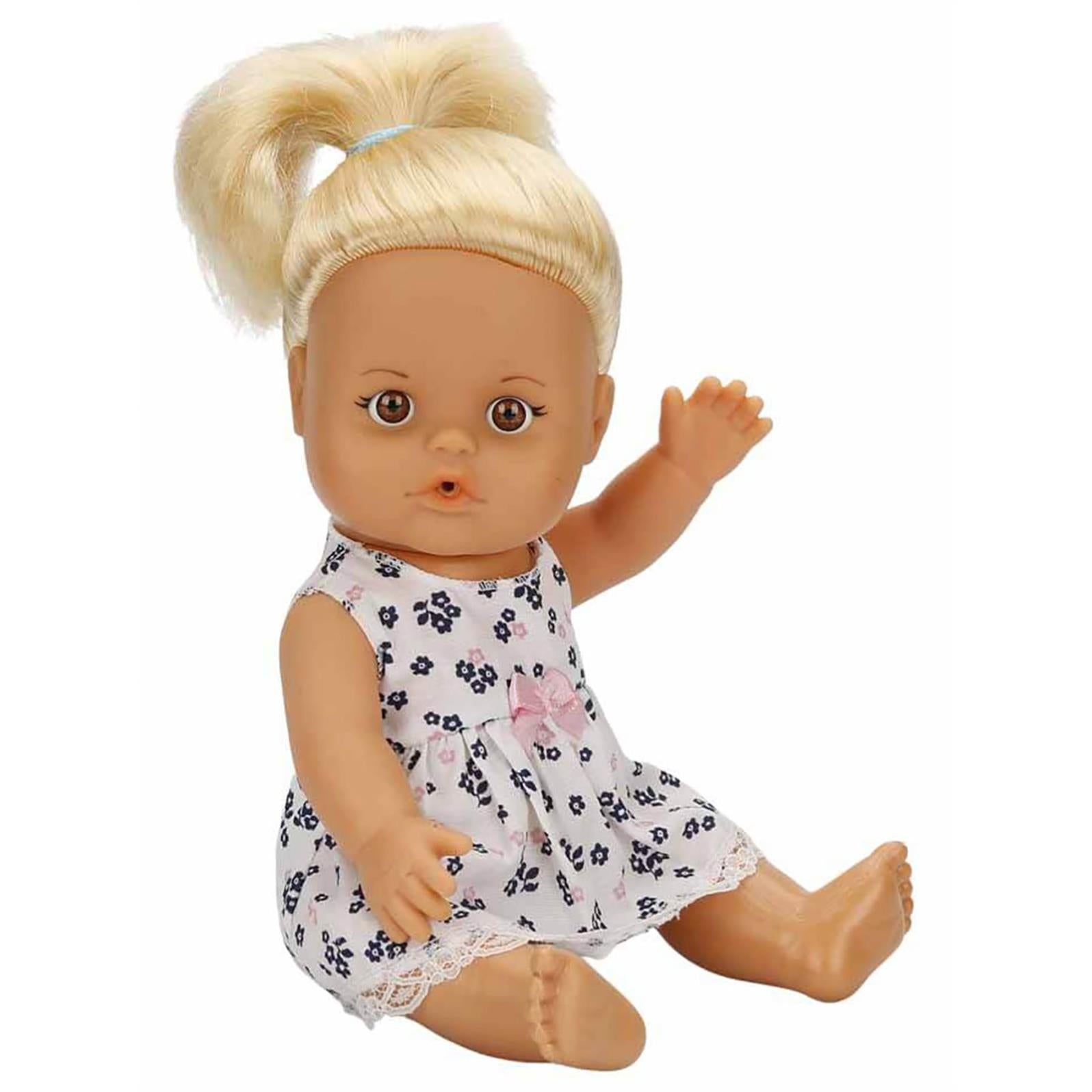 Sunman Oyuncak Bebek Set Boubou Altını Islatan 30Cm.Saçlı/Sessiz