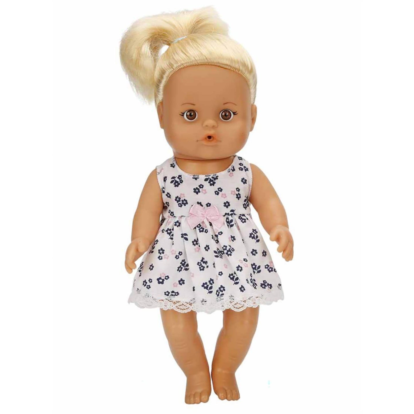 Sunman Oyuncak Bebek Set Boubou Altını Islatan 30Cm.Saçlı/Sessiz