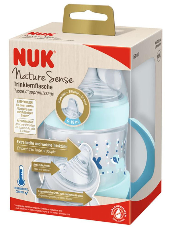 Nuk Nature Sense Pp Learner Isı Göstergeli 150 ml - Mavi