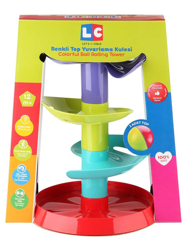 Let's Be Child Renkli Top Yuvarlama Kulesi