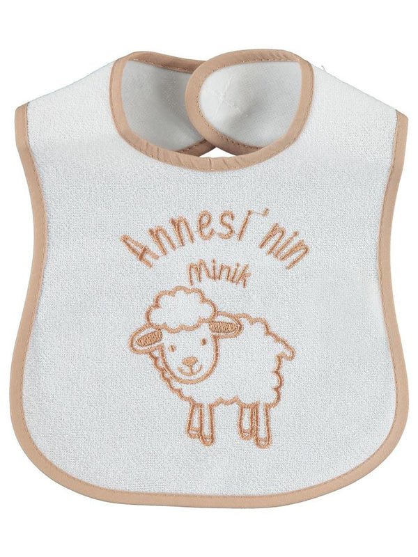 Civil Baby Annesi'Nin Minik Kuzusu Nakışlı Mama Önlüğü