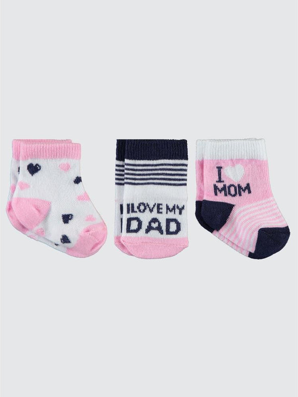 Civil Baby I Dad Desen Asetat 0-24 Ay Çorap Setleri