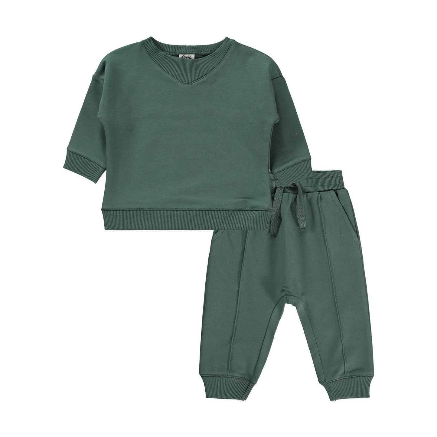 Civil Baby Basic 6-18 Ay Takım - Haki