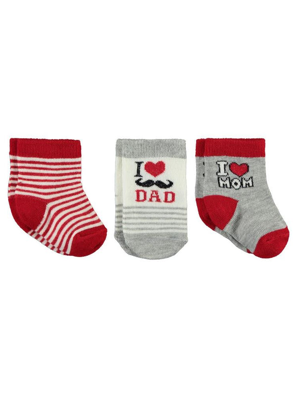 Civil Baby I Dad Desen Asetat 0-24 Ay Çorap Setleri