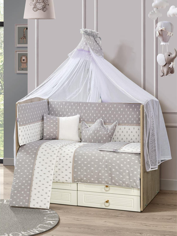 Aras Bebe Doğa Uyku Seti 60*121 - Gri